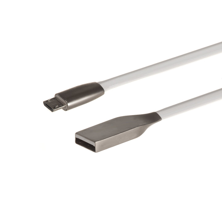 Maclean MCTV-833W 1m wit micro USB-kabel metalen afwerking