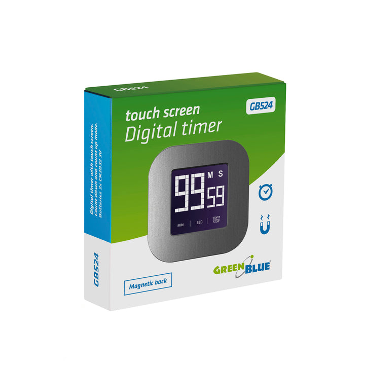 Digitale magnetische timer- Zilver Greenblue, GB524