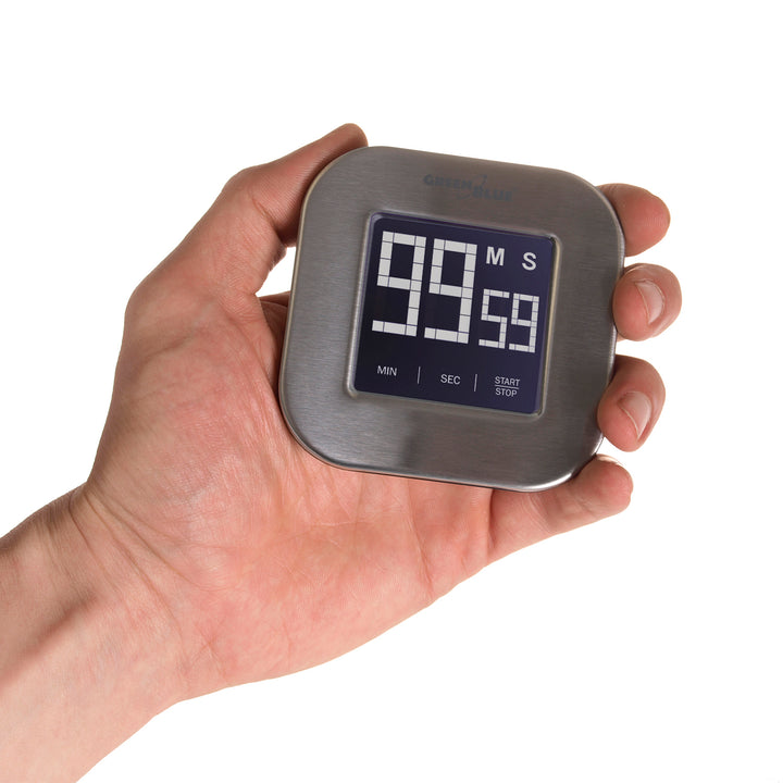 Digitale magnetische timer- Zilver Greenblue, GB524