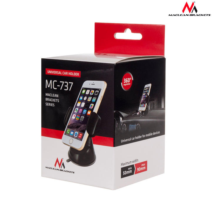 Support de téléphone pratique universel, 360° Maclean MC-737