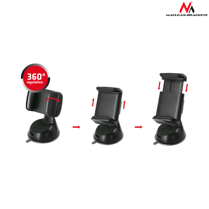 Support de téléphone pratique universel, 360° Maclean MC-737