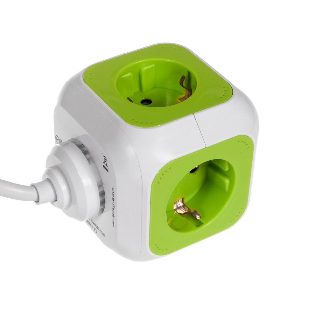 GREENBLUE MagicCube 4x stopcontacten 2x USB-aansluiting 1.4m