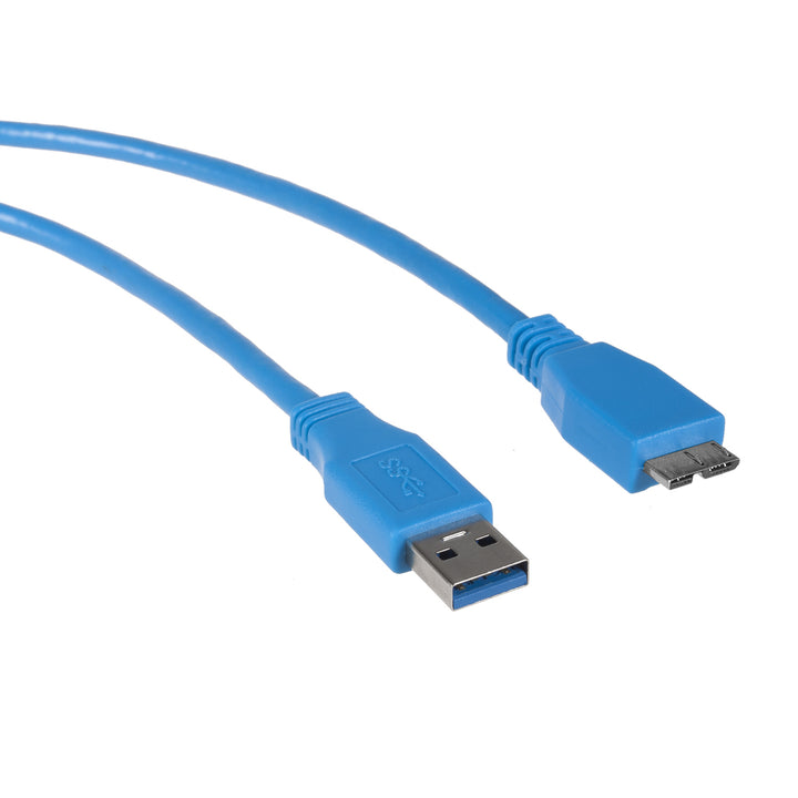 Câble USB 3.0 0,5 m AM microBM bleu Maclean MCTV-586