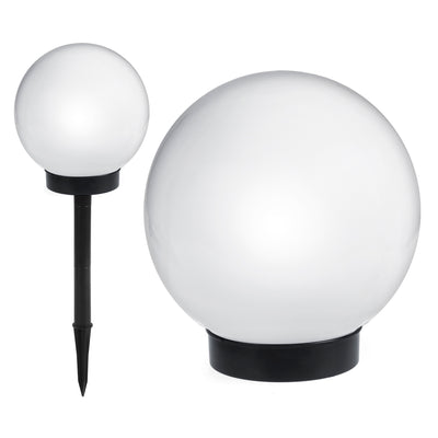 GreenBlue vrijstaande tuinlamp op zonne-energie, bol 20x20x53 cm, witte LED, GB123