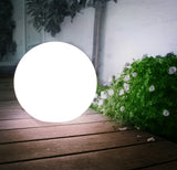 Solar LED tuinlamp Grote bol GB166 25x25x58cm, wit