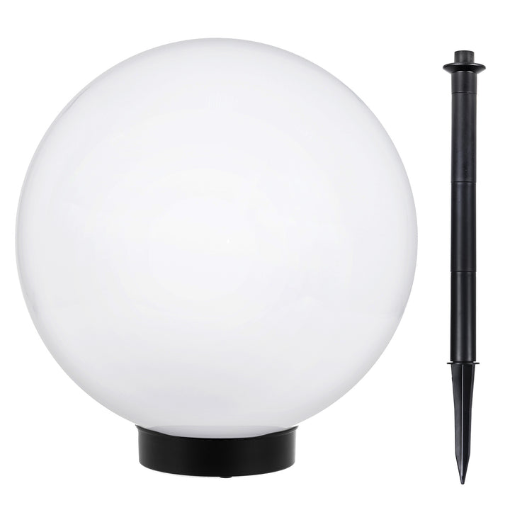 Solar LED tuinlamp Grote bol GB166 25x25x58cm, wit