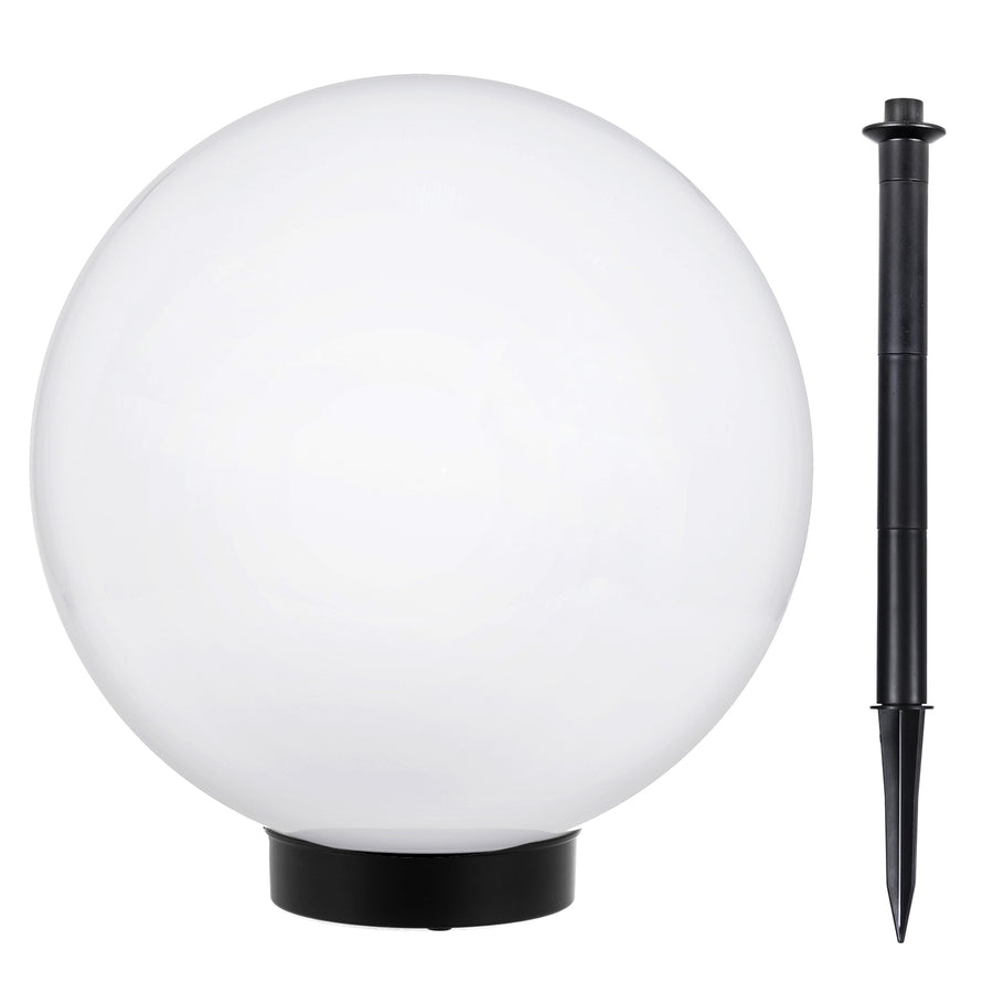 Solar LED tuinlamp Grote bol GB166 25x25x58cm, wit