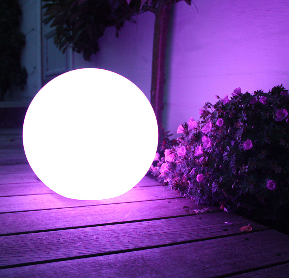 Garden Solar LED Vrijstaande LED Lamp GB167 30x30x63cm ballen, full color LED