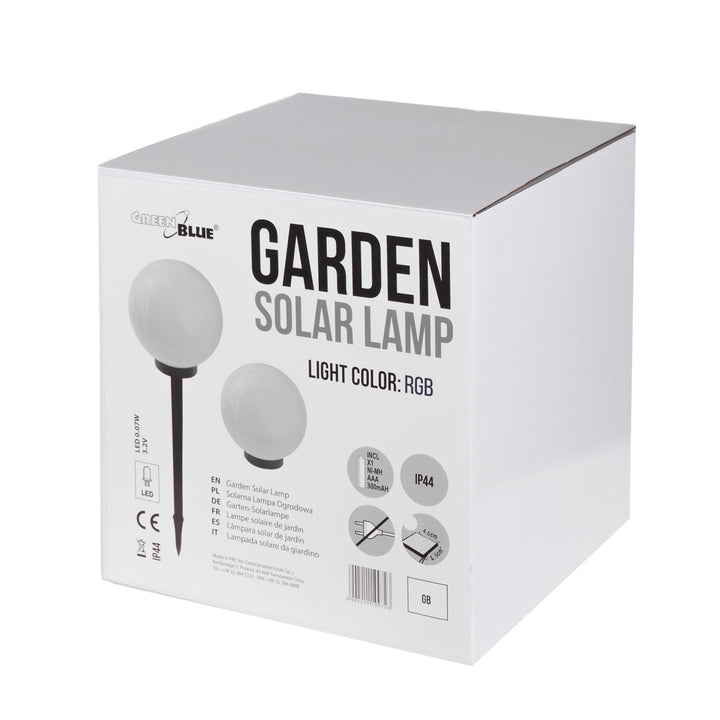 Garden Solar LED Vrijstaande LED Lamp GB167 30x30x63cm ballen, full color LED