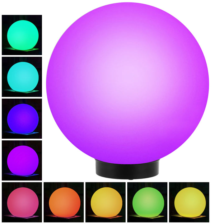 Garden Solar LED Vrijstaande LED Lamp GB167 30x30x63cm ballen, full color LED