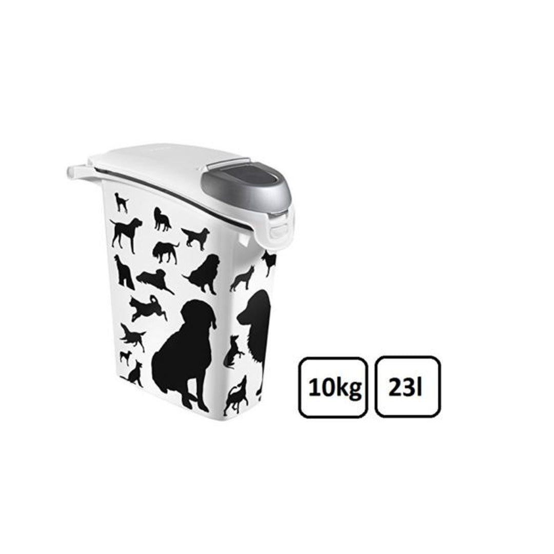 Voedercontainer Curver Petlife Honden Zwart 10kg 23l