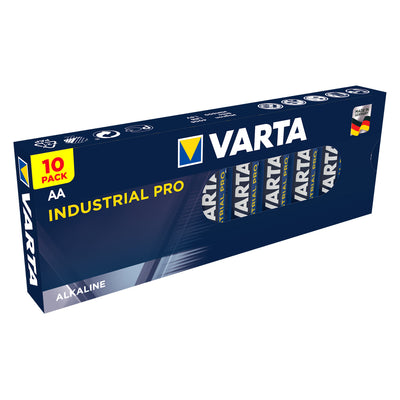 10 x KRACHTIGE VARTA INDUSTRIAL AA alkalinebatterijen 10x LR6/AA-batterijen Varta Industrial