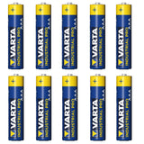 10 x krachtige VARTA INDUSTRIAL AAA alkalinebatterijen
