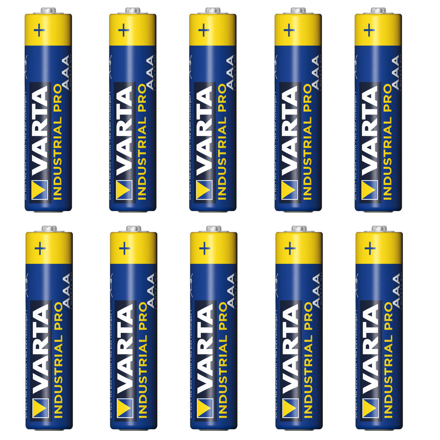 10 x krachtige VARTA INDUSTRIAL AAA alkalinebatterijen