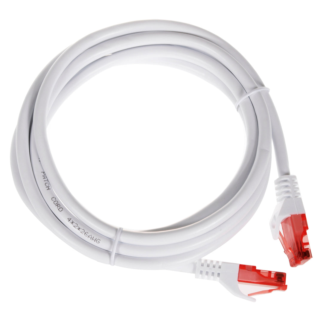 Câble câble patch câble UTP cat6 prise 3 mètres blanc Maclean MCTV-303 W