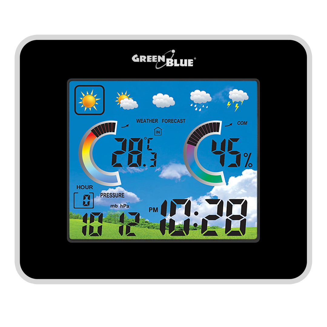 Draadloos weerstation met buitensensor en kleurenscherm GB145 -  GreenBlue