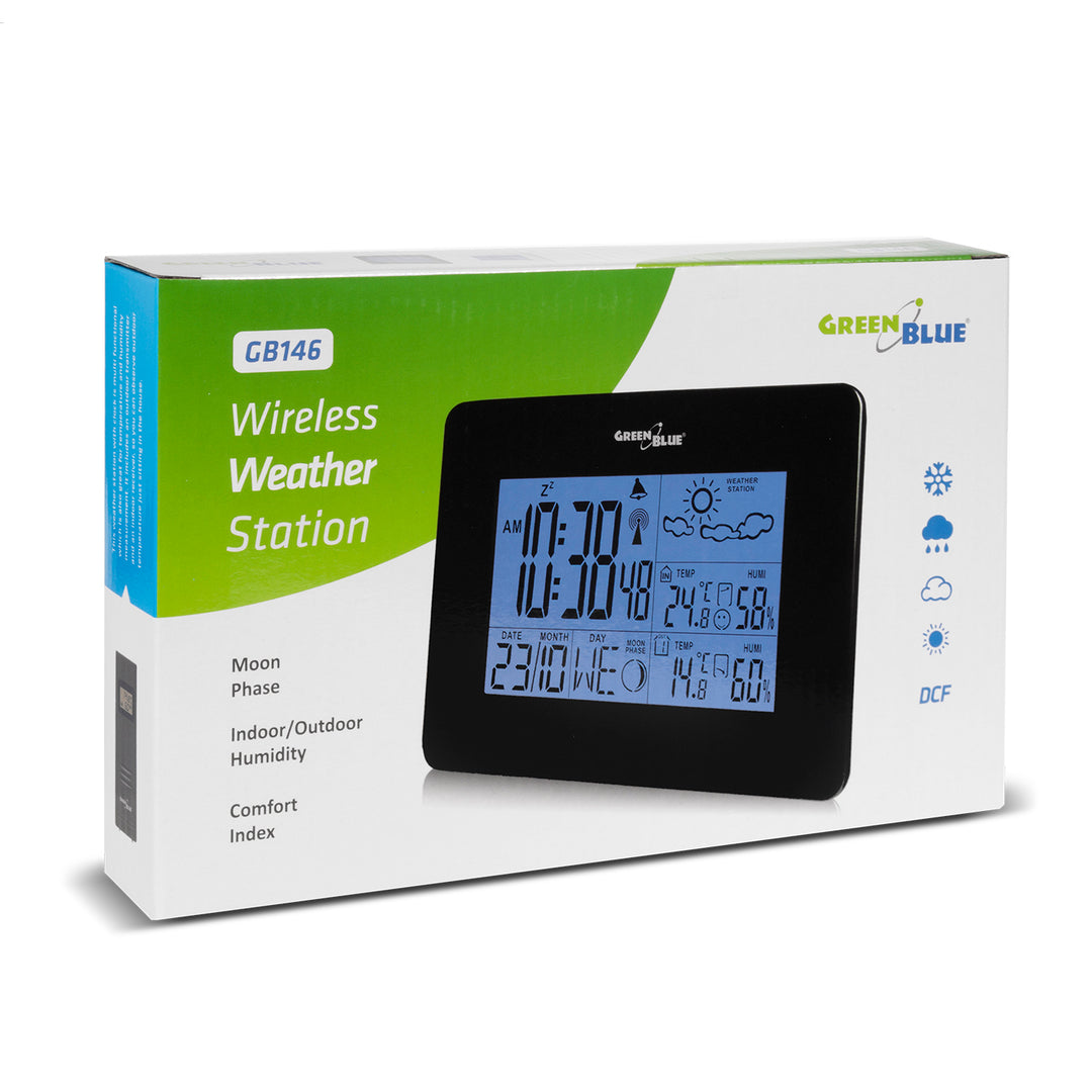 Weerstation met externe sensor GB 146  actuele informatie