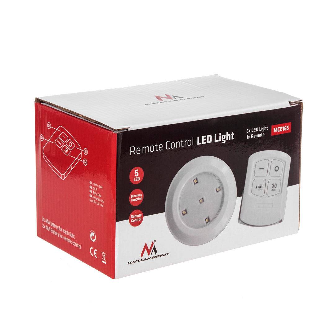 SET d'éclairage LED + Télécommande Maclean Energy MCE165