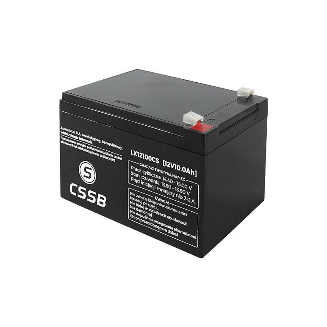 Gelbatterij 12V 10Ah zorgeloze AGM - LAMEX LX12100