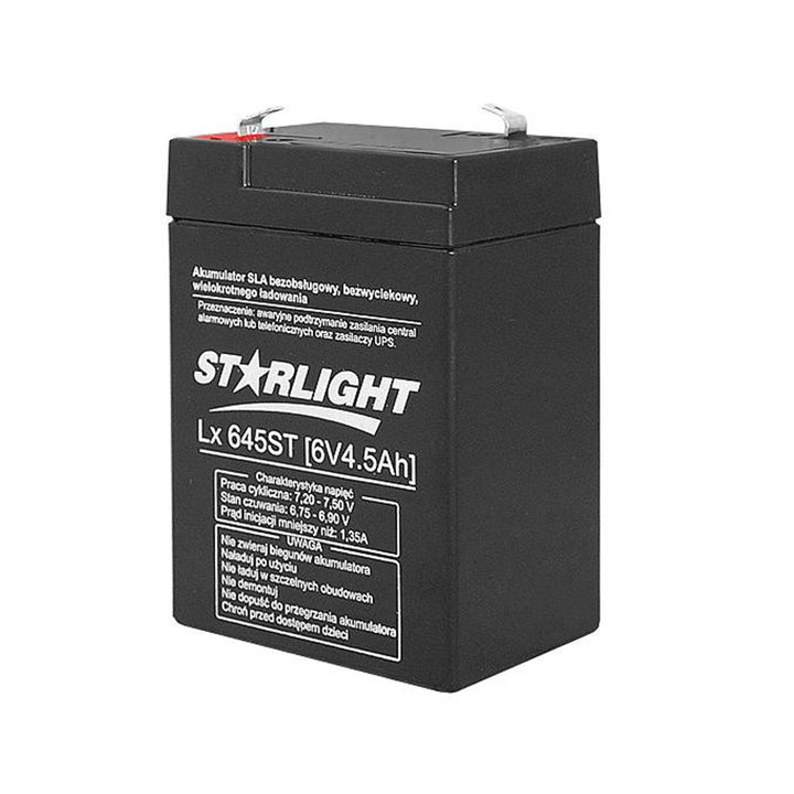 Gelbatterij LX 645 6V 4,5Ah onderhoudsvrije AGM