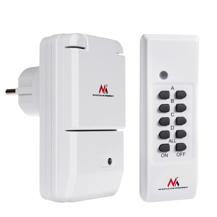 Stopcontact bestuurd door externe afstandsbediening Maclean Energy MCE158