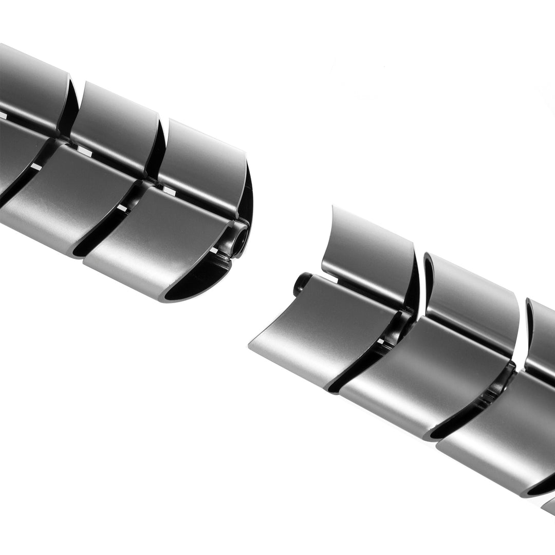 Câble de goulotte - Cache-câbles organisateur pour bureau Maclean MC-768 S, argent 75cm