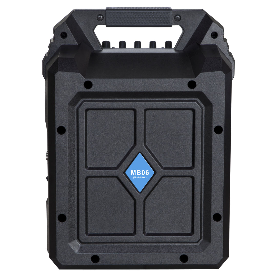 Blaupunkt MB06 - BT-luidspreker met karaoke-functie - draagbare luidspreker 500W - Zwart met blauw