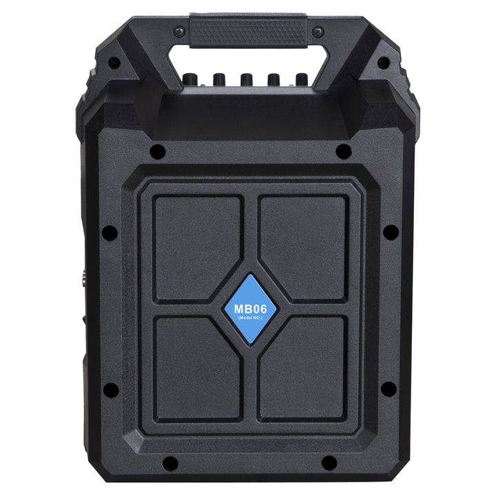Blaupunkt MB06 - BT-luidspreker met karaoke-functie - draagbare luidspreker 500W - Zwart met blauw