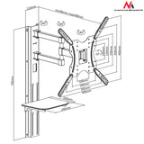 TV Muurbeugel 32-55" met plank MC-772 Maclean Brackets
