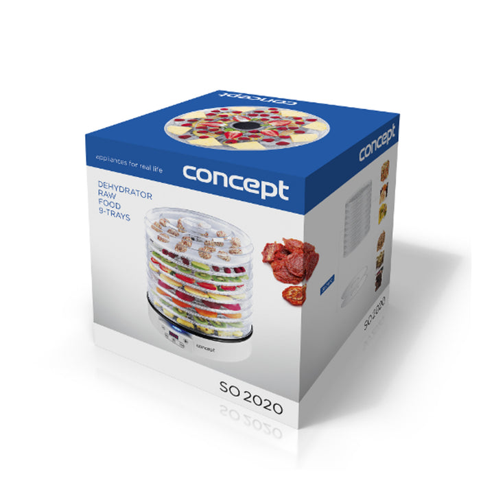 Voederdroger fruit groentepaddestoelen 9 trays SO2020 CONCEPT