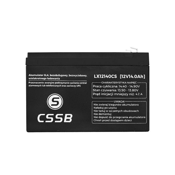 Onderhoudsvrije gelbatterij 12V 14Ah LX12140