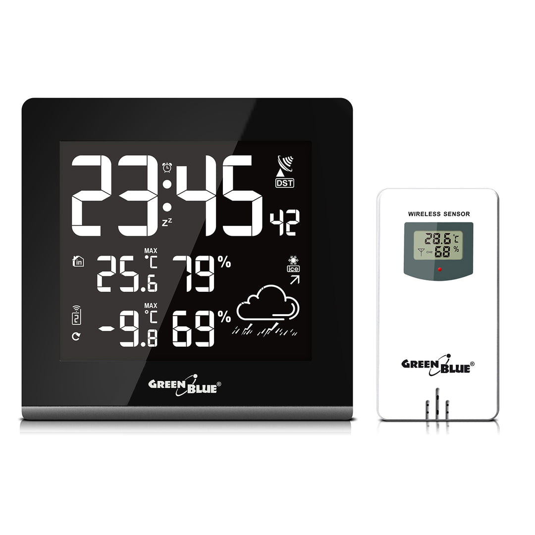 Multicolor weerstation GreenBlue GB151 - Met multicolor display in 9 kleuren