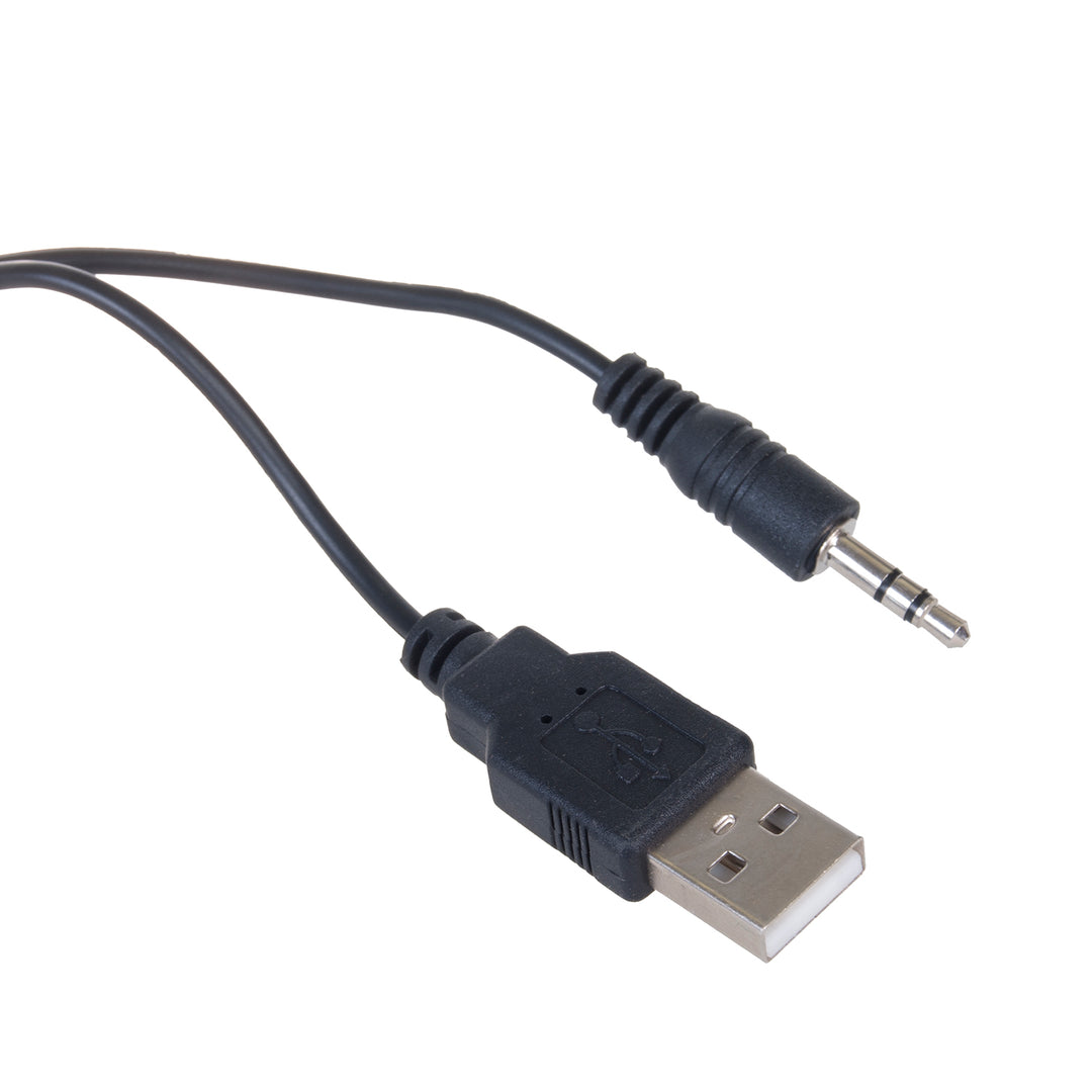 Computerluidsprekers 6 W USB-minijack Zwart Audiocore AC835 LED