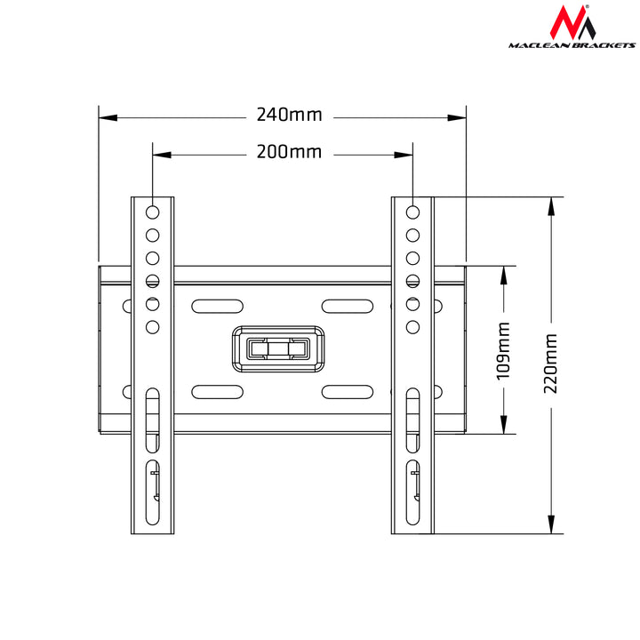 TV Muurbeugel 13-42"  tot 35kg max vesa 200x200 Maclean MC-777