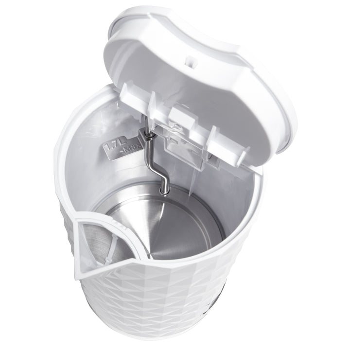 BIANCO 1,7 L 2200 W, CR1269W Camry Waterkoker  Platte verwarmingsspiraal