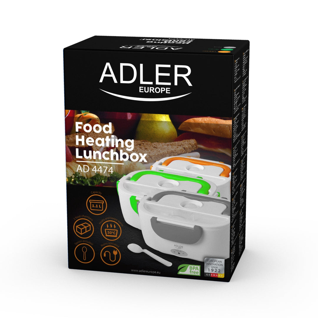 Verwarmde lunchboxcontainer 1,1l AD4474 Adler grijs