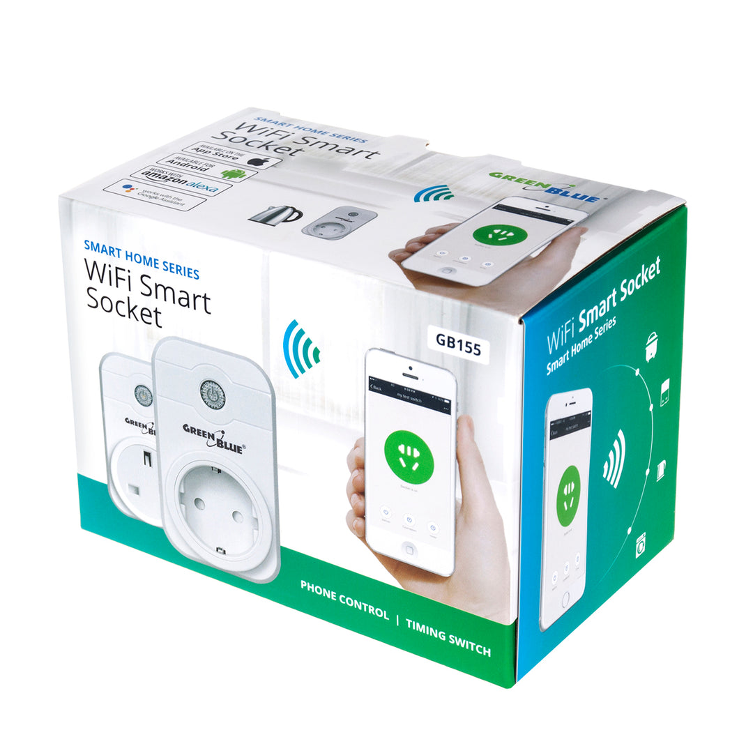 Prise intelligente WiFi / Prise enfichable GreenBlue GB155G Shuko - NL uniquement !