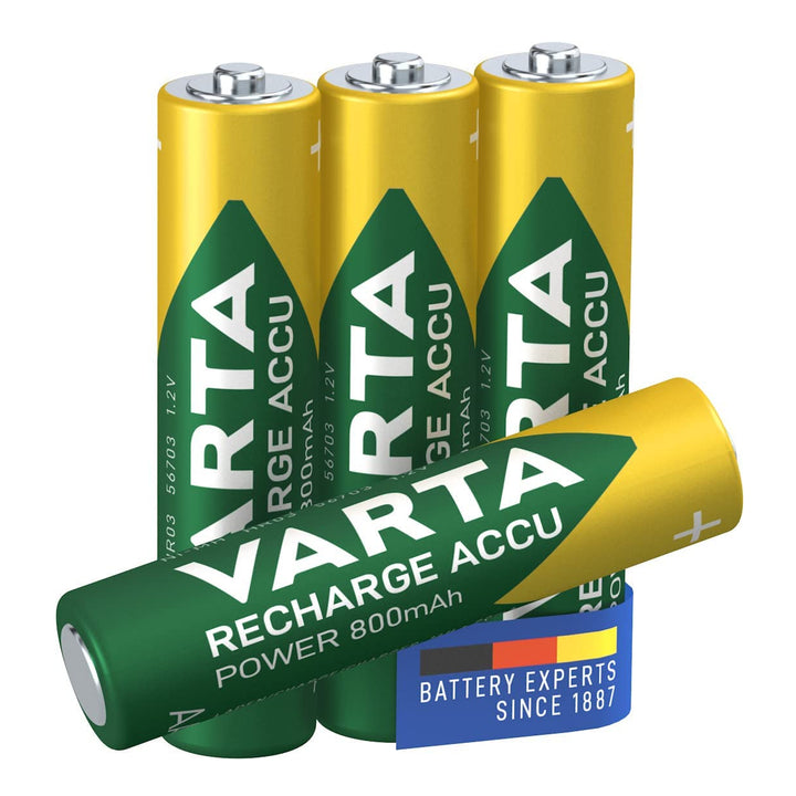 Varta AAA Oplaadbare Batterijen - 800mAh - 4 stuks