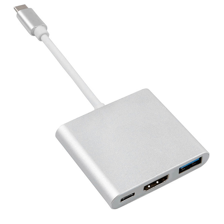 Adaptateur USB 3.1 C pour HDMI 4K + USB 3.0 + USB C Maclean MCTV-840