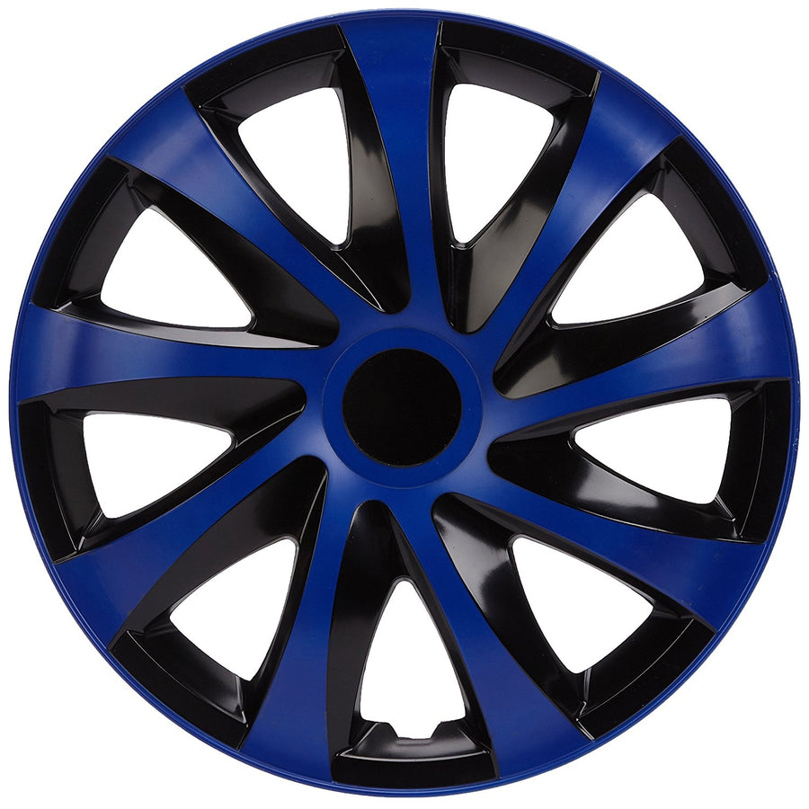 NRM DRACO - wieldoppen 16" - Set van 4 stuks - blauw/zwart