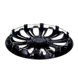 16" NRM STERK Duocolor universele wieldoppen zwart/zilver 4 stuks