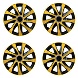 Universele wieldoppen 15" NRM DRIFT Extra goud/zwart 4 stuks