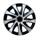 15" NRM DRIFT Extra zilver/zwart universele wieldoppen 4 stuks