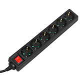 Stekkerdoos Maclean Energy MCE195G - 6-wegs kabellengte 3m