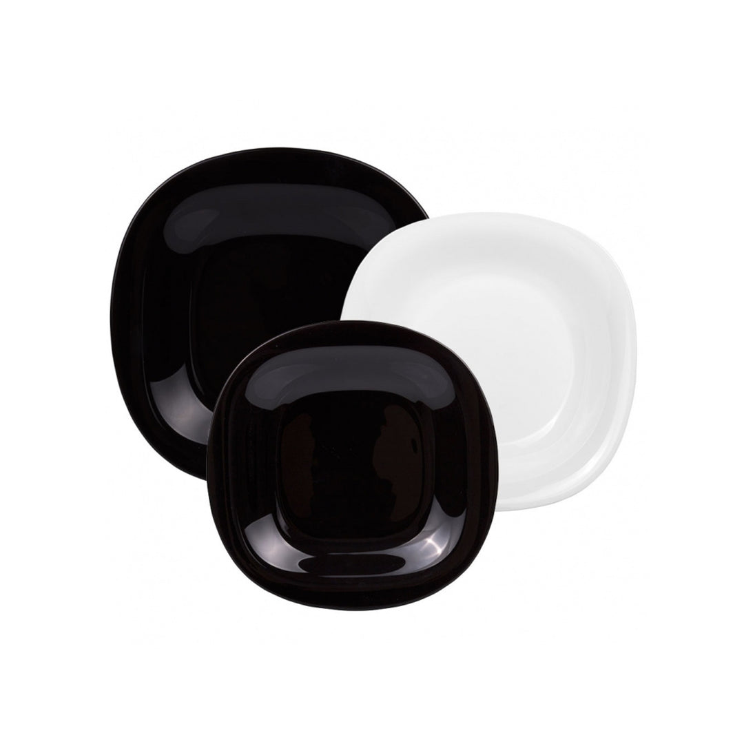Diner set Carine Neo White & Black 18 stuks LUMINARC