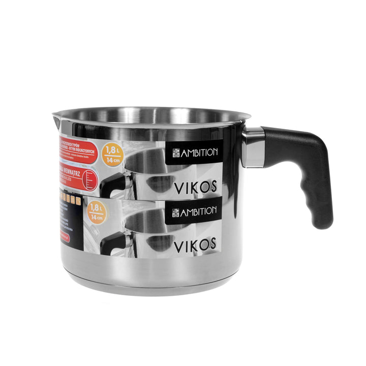 Roestvrijstalen melkpot met handvat Ambition Vikos 1,8 l