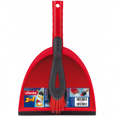 Vileda 2in1  Set (1 x stoffer, 1 x blik) twee soorten haar