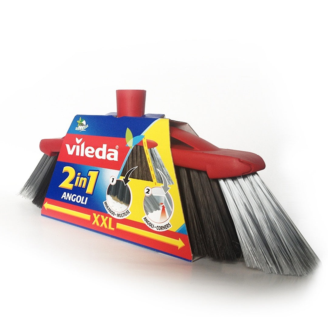 2 in 1 Vileda XXL VILEDA 2 in 1 XXL XXL Twee soorten borstelharen met palen