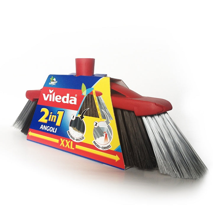2 in 1 Vileda XXL VILEDA 2 in 1 XXL XXL Twee soorten borstelharen met palen