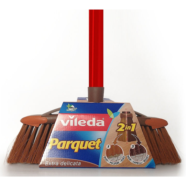 Vileda 2in1 parketborstel Parketborstel met Stiehl